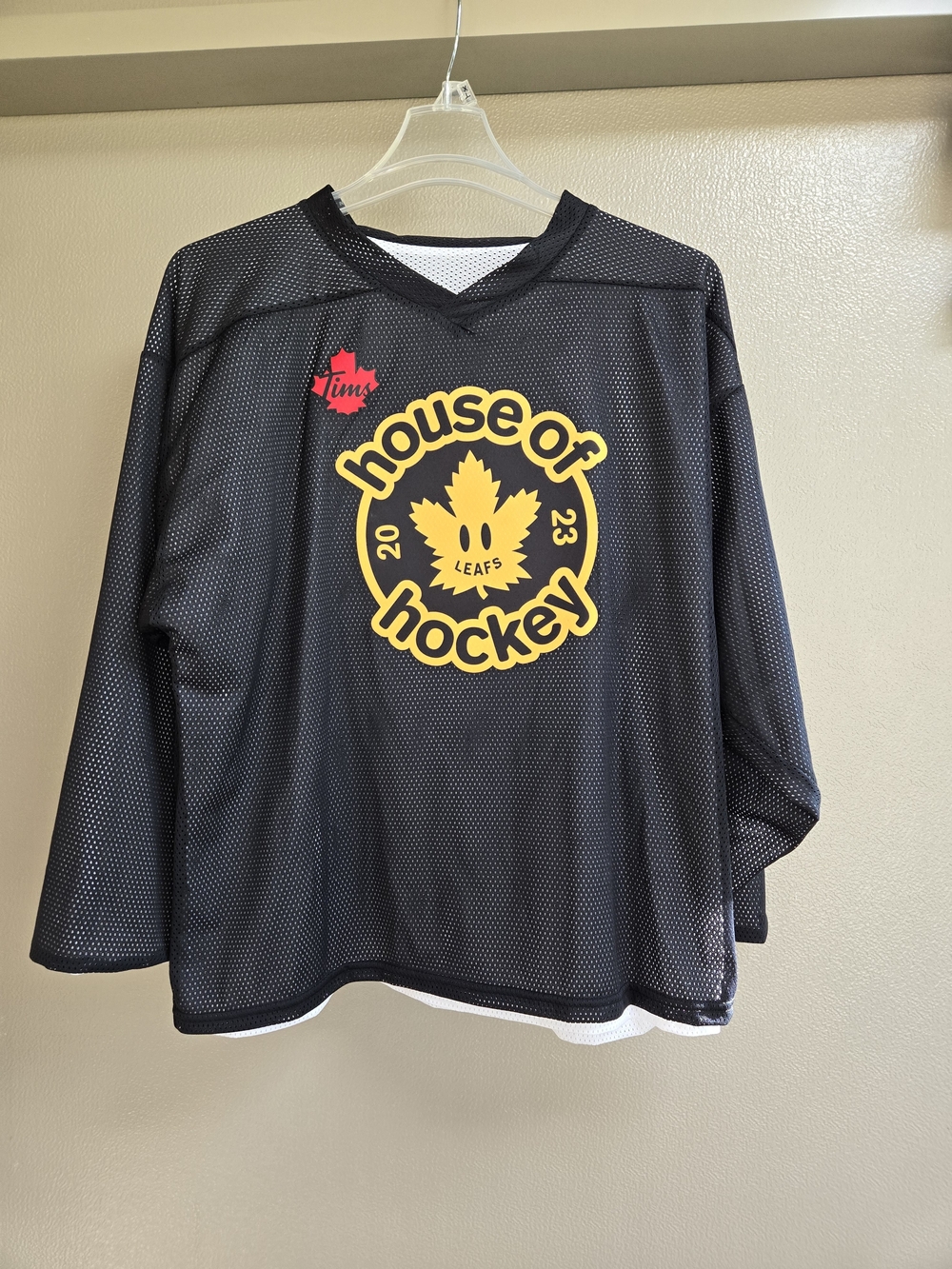 House of Hockey Men's Reversible 2023 Jersey With Tims And Leafs Logo's